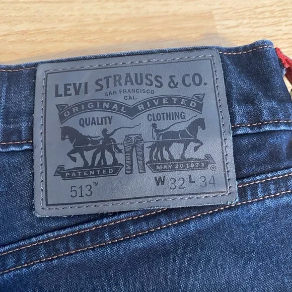 LEVI Strauss & Co. Redloop 513 Men’s Jeans Size 32 X 34 - Picture 9 of 13